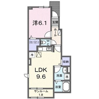 間取図 アルカディア麻里布C