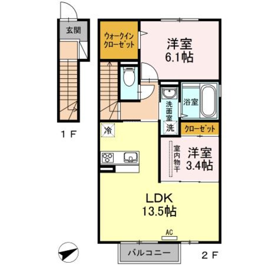 間取図 D-room保津