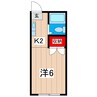 みどりハイツ 1Kの間取り