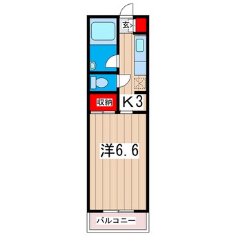 間取図 みかの原コーポラスⅡ