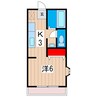 ジュネスⅠ 1Kの間取り