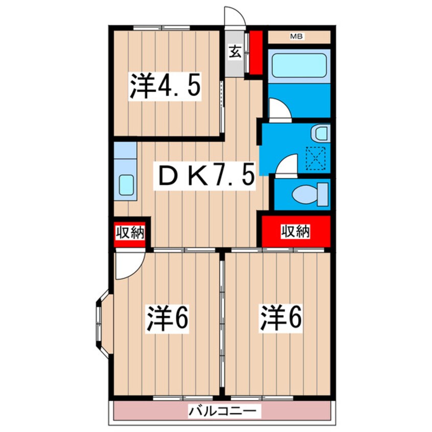 間取図 マルニハイツ