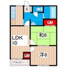 泉原祥栄ハイツＣ 2LDKの間取り