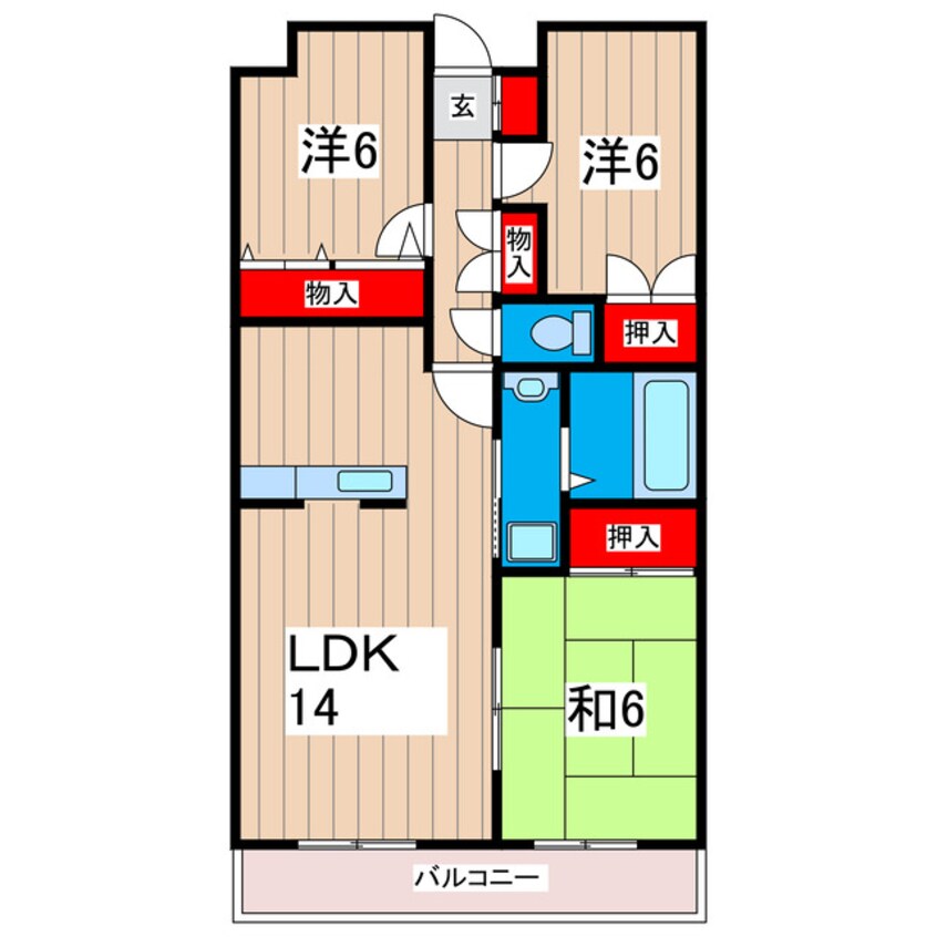 間取図 常豊共同ビル