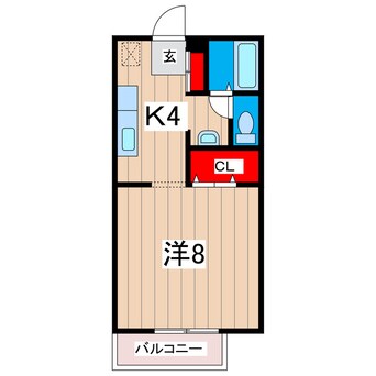 間取図 コーポグロリアＡ