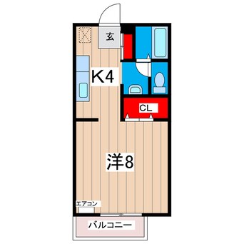 間取図 コーポグロリアＡ