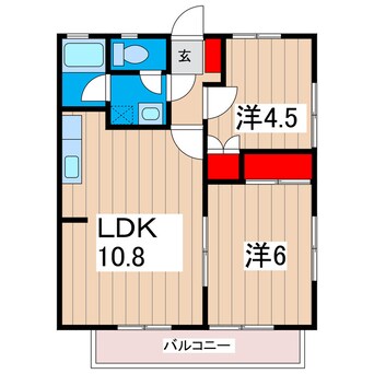 間取図 ほうれん荘Ｂ