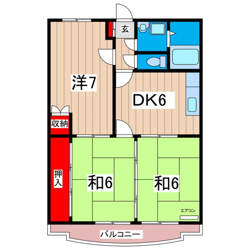 間取図 フローラルガーデンハイツ