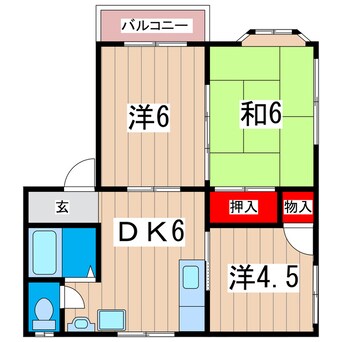 間取図 フローラルハイツ３号棟