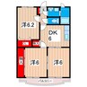 アークヒル日立 3DKの間取り