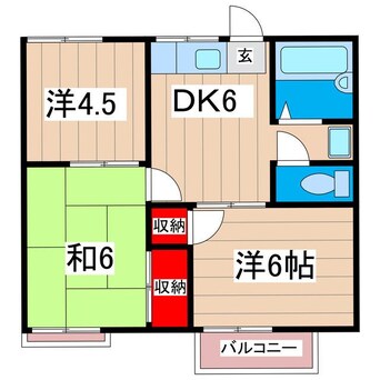 間取図 第２十王堂ハイツ