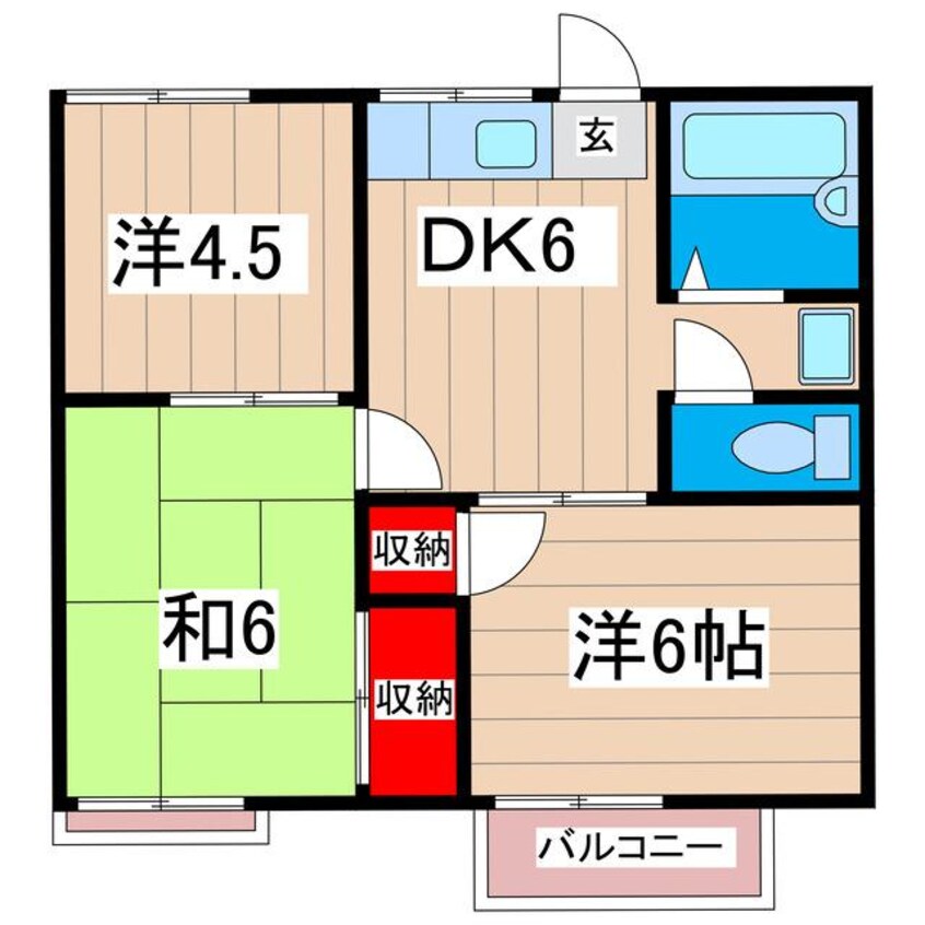 間取図 第２十王堂ハイツ