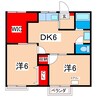 第２十王堂ハイツ 2DK+Sの間取り