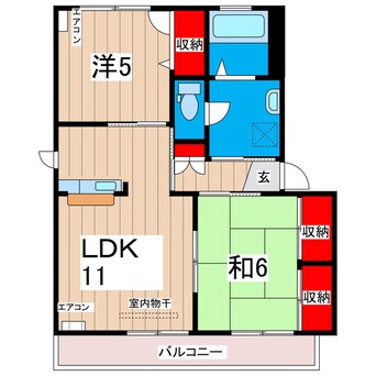 間取図 コージーコートＢ