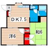 ファミールメゾン 2DKの間取り