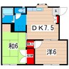 ファミールメゾン 2DKの間取り