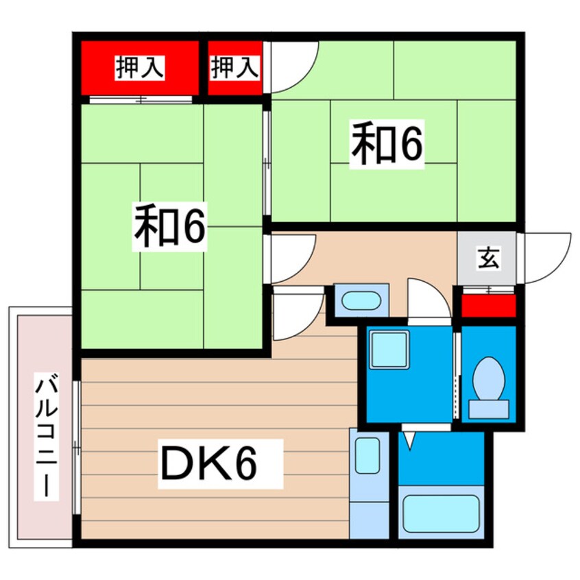 間取図 東金沢マンション