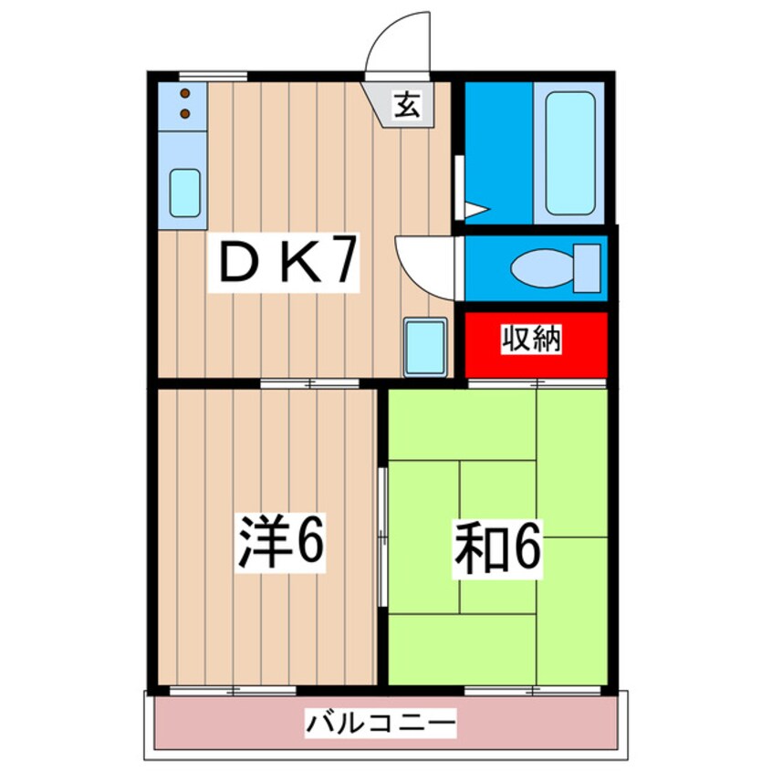 間取図 コーポあんず