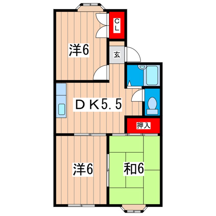 間取図 メゾンタブールＡ