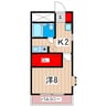 メゾンALC 1Kの間取り
