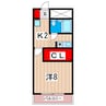 メゾンALC 1Kの間取り