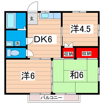 間取図 ハイツ内山