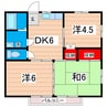 ハイツ内山 3DKの間取り