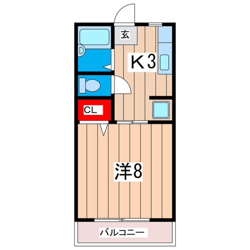間取図 シティハイム源氏