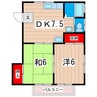 ホームズ原 2DKの間取り
