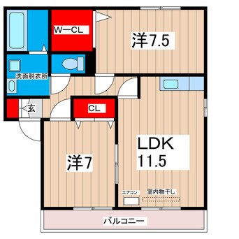 間取図 アトリオＢ