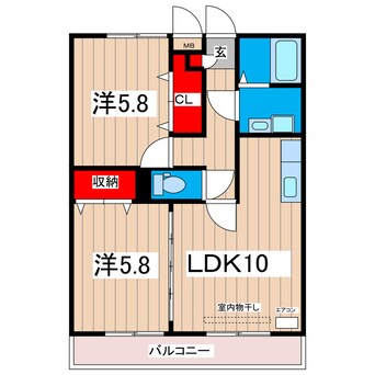 間取図 グレースヒルズⅡ