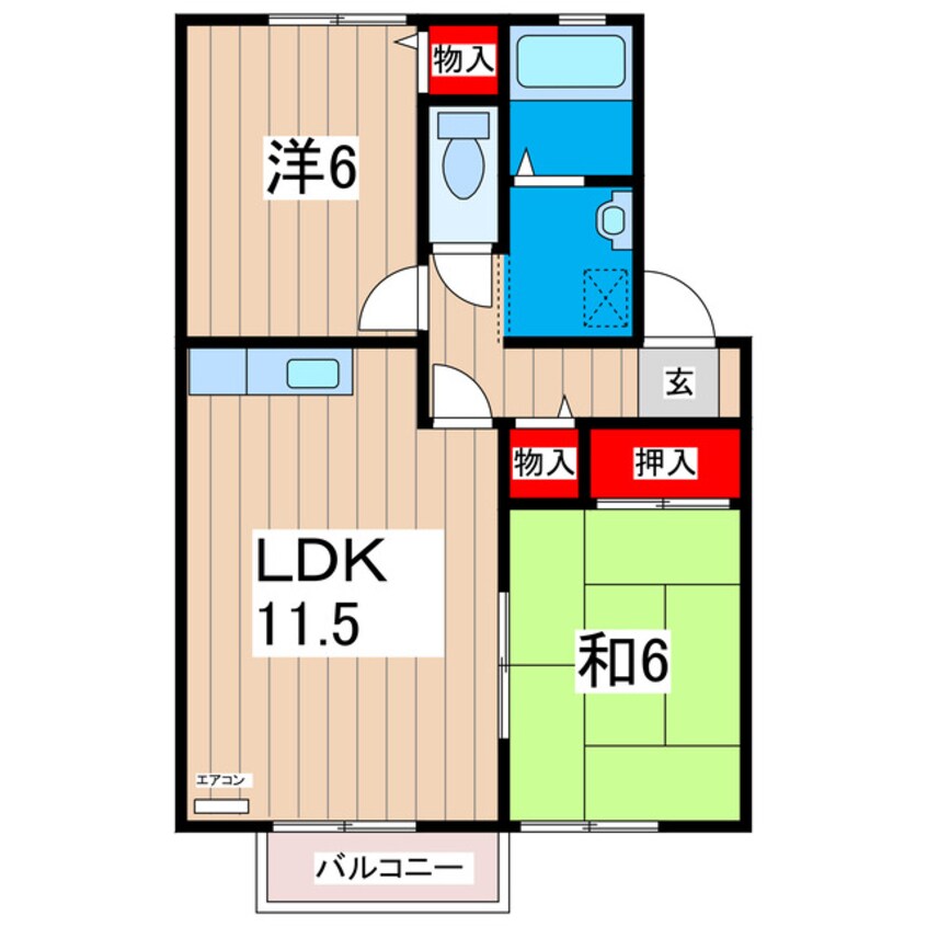 間取図 スカイコート（末広町）