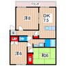 シルエーラ 3DKの間取り