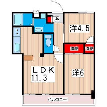 間取図 アコール稲秀