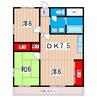 吉村マンション 3DKの間取り