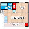 レジデンス東多賀 1LDKの間取り