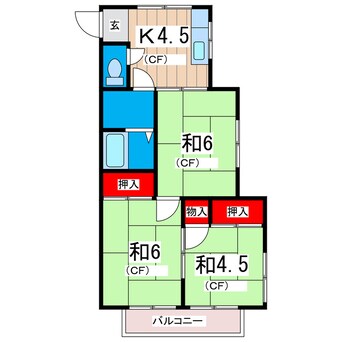 間取図 やすひとハイツ