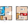 フレンズハウス東大沼 2LDKの間取り