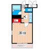 レジデンスわかば 1Kの間取り