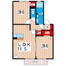 ソフィアガーデン 2LDKの間取り
