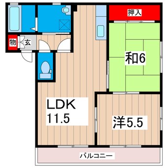 間取図 コージーコートＡ