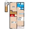 シーライフ鶴野 2LDKの間取り