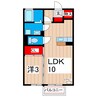 コンフォートＫ 1LDKの間取り