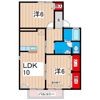 間取図 メゾン・ラーテーヌC