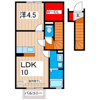 間取図 ベル・エクレールⅡ