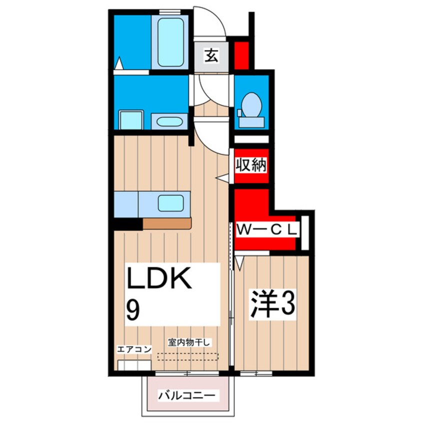 間取図 ベル・エクレールⅡ