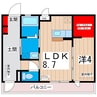 フォアールⅡ 1LDKの間取り