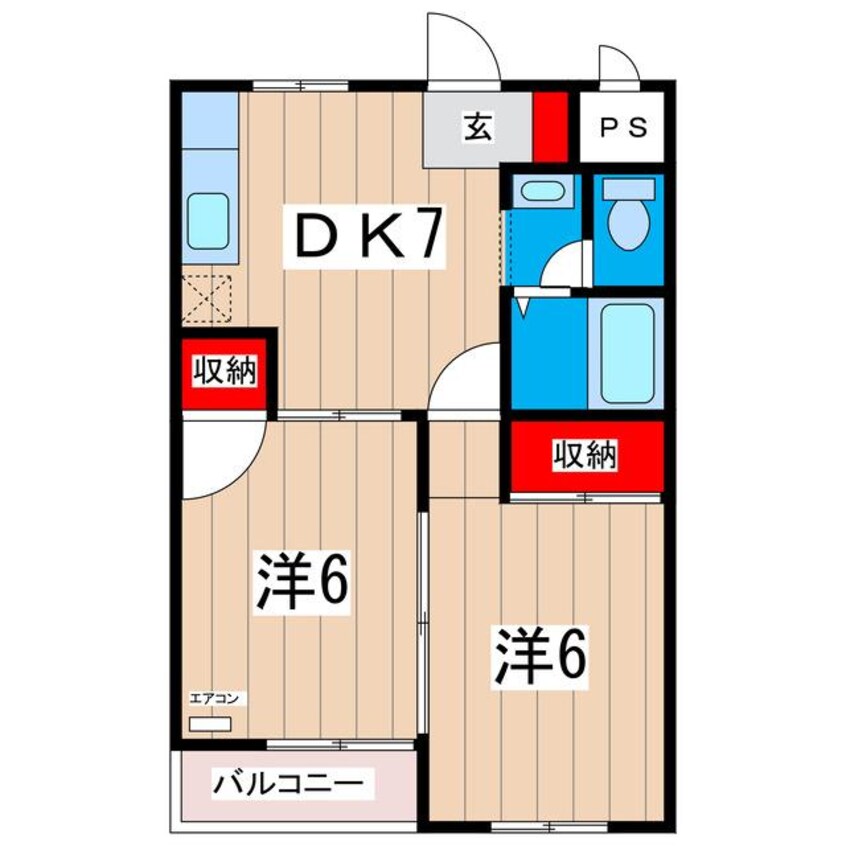 間取図 スカイハイツ諏訪