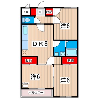 間取図 スカイハイツ諏訪