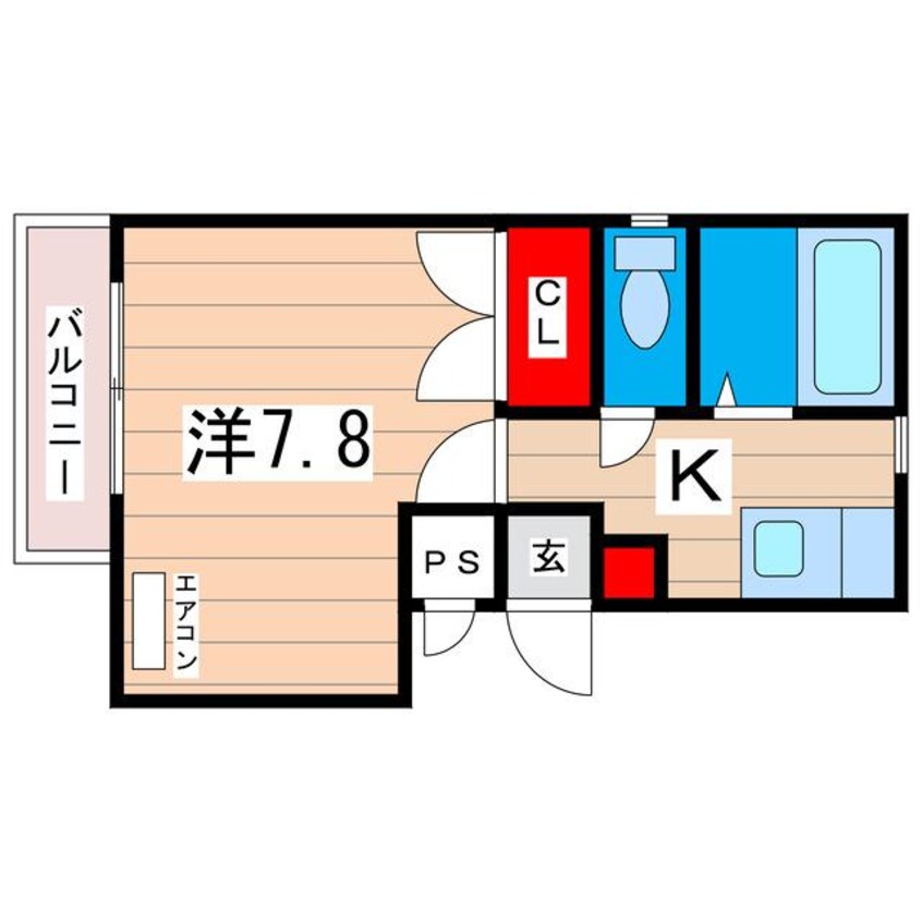 間取図 スカイハイツ諏訪